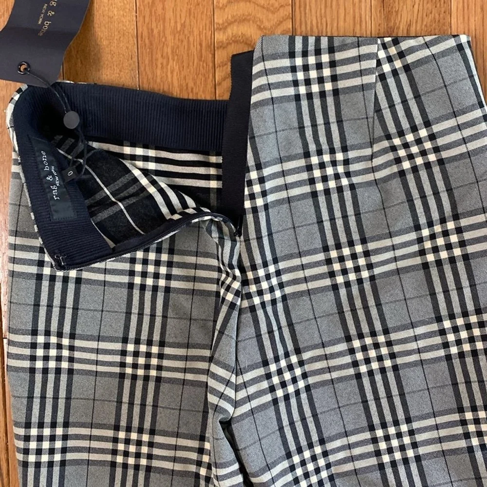 NWT Rag and bone Simone check pants size 0 - Picture 15 of 16